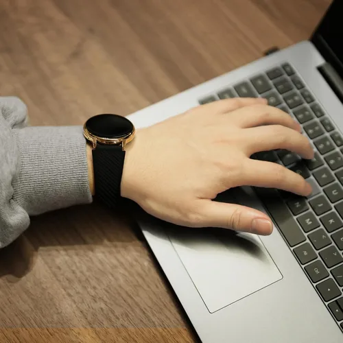 Vista 3 de Compatible con correas Casio MDV106, correa de silicona deportiva de liberación rápida de 0.866 pulgadas, correa de repuesto compatible con reloj