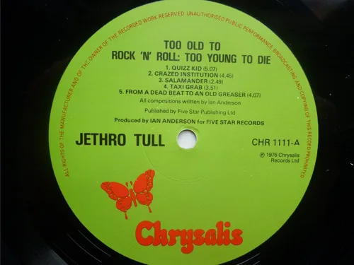 Vista 3 de Jethro Tull Too Old to Rock N Roll Too Young to Die