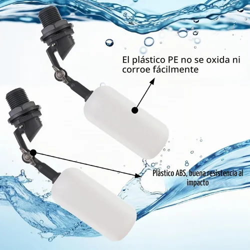 Vista 2 de AquaPulse - Llenador automático de agua de 1/2 pulgada - Válvula de bola flotante ajustable para estanques y canales de ganado - Control automático
