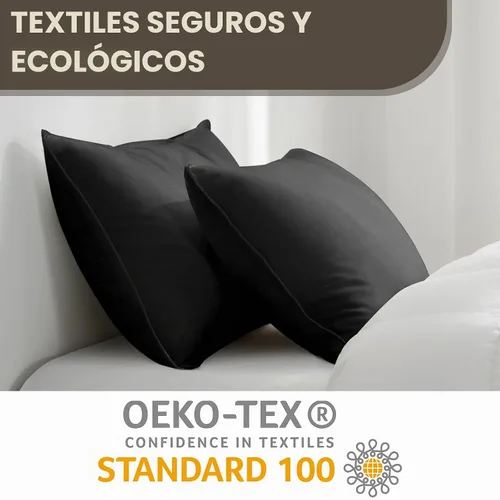 Vista 6 de HIMOON Almohadas de cama para dormir paquete de 4, juego de almohadas refrescantes de tamaño estándar de 4, funda de microfibra de alta gama