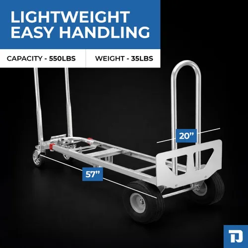 Vista 3 de Dutro - Camión de mano convertible de aluminio de tres vías