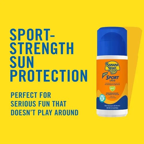 Vista 3 de Banana Boat Sport Ultra SPF 60 - Protector solar roll-on de 2.5 onzas líquidas Protector solar roll-on de tamaño de viaje, bloqueador solar
