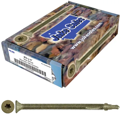 Vista 12 de Tornillos autoperforantes Reamer Tek Torx/Cabeza de estrella de madera a metal de 10x1-5/8 - para plataformas, remolques - cabeza de tornillo T-30