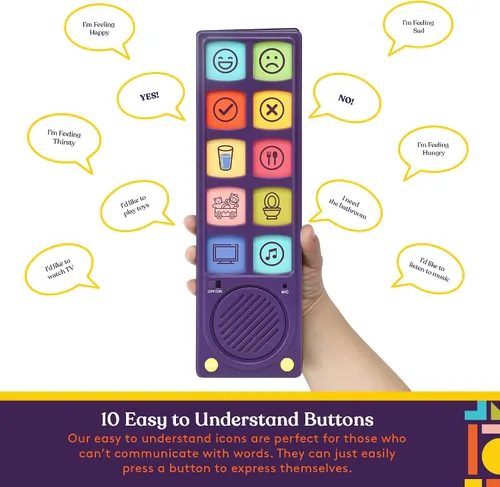 Vista 5 de Special Supplies Dispositivo de comunicación AAC, terapia del habla, dispositivo de comunicación Talker Buddy para niños y adultos no verbales