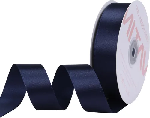 Vista 8 de VATIN Cinta de satén negro sólido de 1-1/2 pulgadas, cinta de tela artesanal de 50 yardas para envolver regalos, arreglos florales, decoración