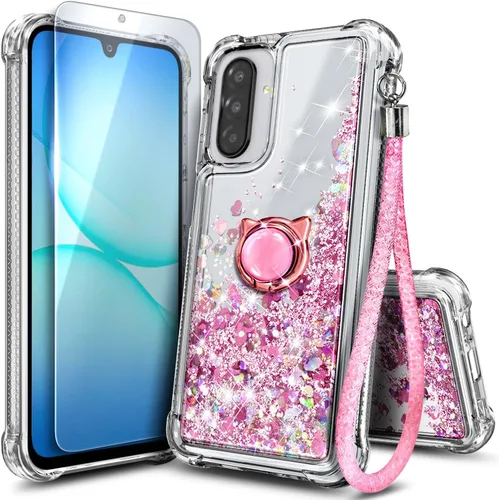 Vista 95 de NGB - Funda para teléfono Samsung Galaxy S9, color aguamarina/morado, bonita funda con purpurina líquida para mujeres y niñas, con protector