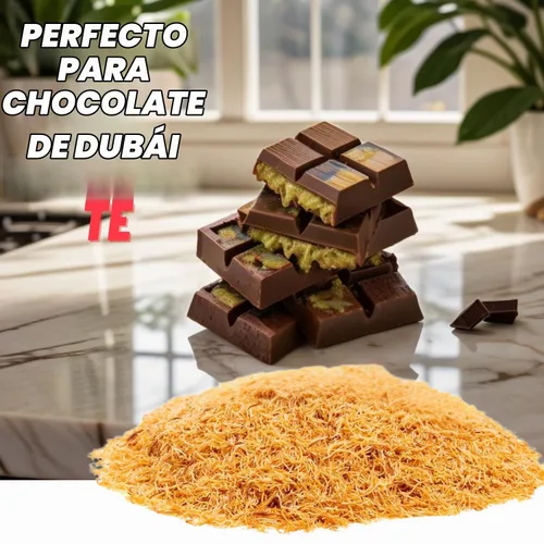 Vista 6 de Masa de fillo rallada Kataifi asada de 11.0 lbs (11 libras) – Kadayif pre-tostado para barra de chocolate Dubai, Kunafa, Knafeh y postres de Oriente