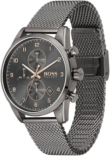 Vista 2 de BOSS Reloj de cuarzo para hombre con correa de acero inoxidable gris 22 modelo 1513837 Gris Reloj de cuarzo