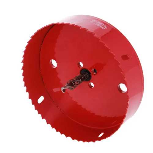 Vista 21 de Utoolmart Sierra de taladro bimetal profesional de acero inoxidable, 0.984 in de profundidad de apertura con mango triangular (2.953 in)
