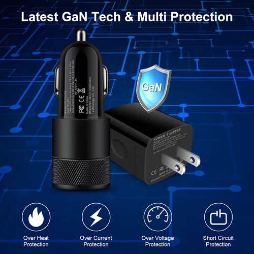 Vista 6 de Samsung - Cargador de teléfono Android de carga rápida para Galaxy A17 A16 S25 Ultra S24 A15 A13 A14 5G A53 S22 FE S21 A25 A23, enchufe de cargador