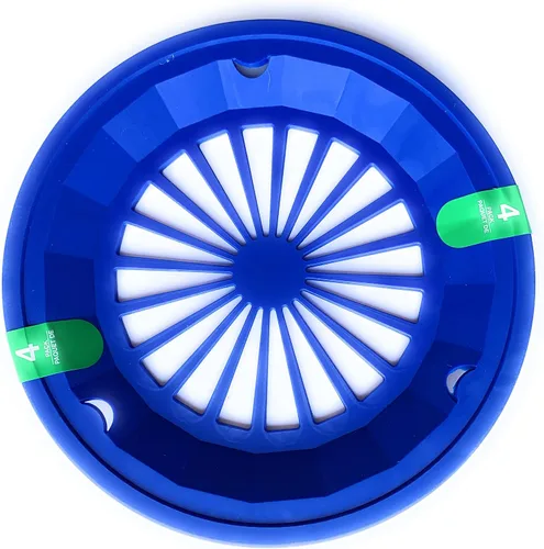 Vista 2 de Juego de 4 soportes de plástico reutilizables para platos, color azul puede variar