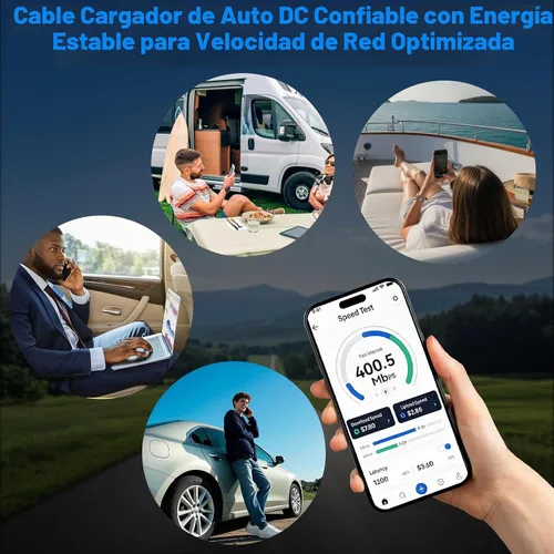 Vista 7 de Starlink Mini 105W - Cargador de coche de 12 V/24 V a 30 V CC-CC, salida estable regulada de 30 V con voltímetro en tiempo real, cable