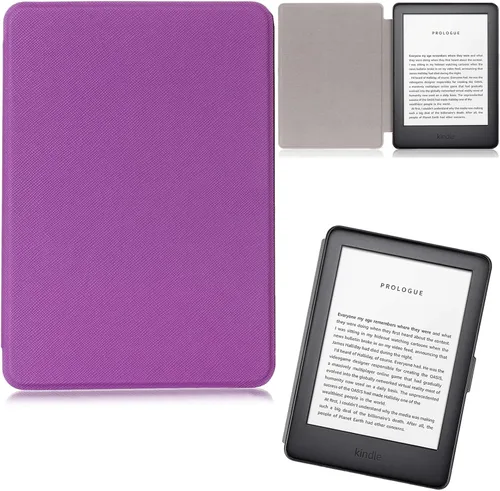 Vista 17 de Funda para Kindle (10ª generación 2019), piel sintética, delgada, ligera, con funda protectora inteligente de encendido y apagado automático