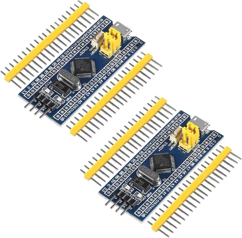 Vista 2 de 2PCS STM32F103C6T6 ARM STM32 Mínimo Desarrollo del Sistema Módulo de Junta de Aprendizaje