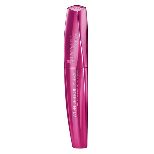 Vista 2 de Rimmel Wonder'fully Real Mascara, impermeable negro, 0.37 onzas líquidas 002 Impermeable Negro