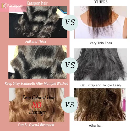 Vista 4 de 3 manojos de cabello humano 12A, ondulado, 100% sin procesar, cabello humano virgen brasileño de tejido rápido (14, 16, 18 pulgadas)