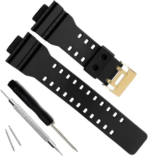 Vista 11 de My Time OliBoPo - Correa de repuesto de resina natural para reloj Casio G-Shock GD120/GA-100/GA-110/GA-100C