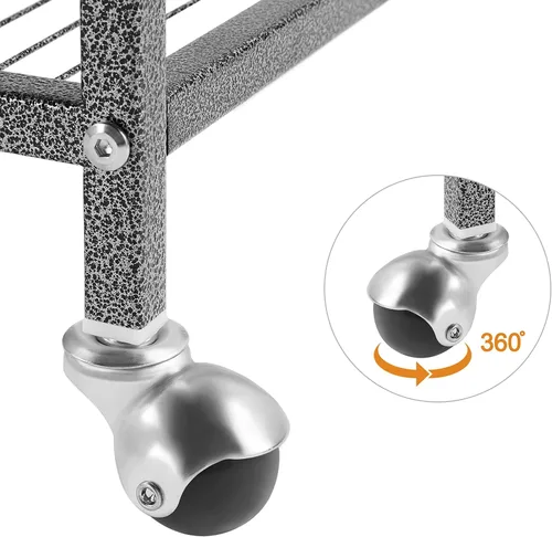Vista 8 de Yaheetech Jaula de hierro forjado extra grande para periquitos con soporte desmontable para cacatúa, sol, mejilla, conure, agapornis, pinzón