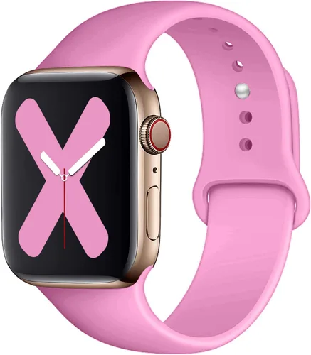 Vista 14 de Saucyi Compatible con Apple Watch Band 1.614 in 1.575 in 1.496 in 1.929 in 1.772 in 1.732 in 1.654 in, correa deportiva de silicona suave con cierre