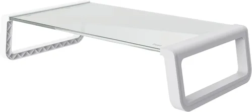 Vista 8 de Trust Monta 25271 - Soporte de pantalla de cristal templado para PC, 16.1 x 8.7 x 3.9 in, soporte ergonómico para monitor de escritorio, organizador