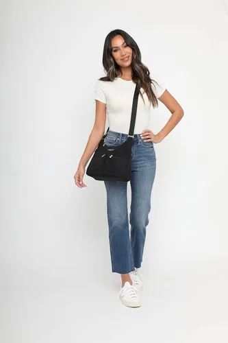 Vista 6 de Baggallini Cross Over Crossbody Bag for Women - Lightweight Water Resistant Travel Bag- Adjustable Strap Extra Pockets
