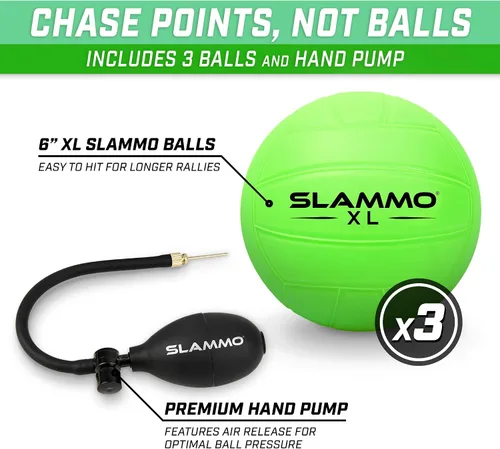 Vista 4 de GoSports Slammo XL Juego enorme red de 48 pulgadas, ideal para principiantes, jugadores más jóvenes o juegos en grupo