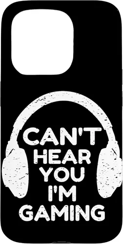 Vista 14 de Gaming Phone Case Gamer Gift Funny Cant Hear You I'm Gaming Case for iPhone 17