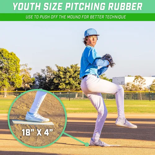 Vista 2 de GoSports Baseball & Softball Pitching Mound Rubber - 24" and 18" Sizes