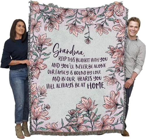 Vista 5 de Pure Country Weavers - Cobija con flecos de algodón, tejida, 72 x 54