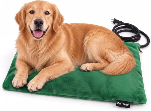 Vista 10 de Almohadilla térmica para mascotas para gatos, perros, interiores y exteriores, impermeable, con calefacción, cama para gatos, cama climatizada