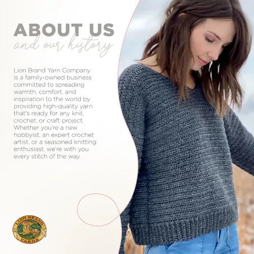 Vista 6 de Lion Brand Yarn Heartland Yarn, Hilo de Peso Medio para Tejer, Ganchillo y Manualidades, 1 Paquete, Great Smoky Mountains Grandes Montañas Humeantes