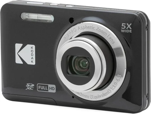 Vista 7 de Kodak PIXPRO FZ55 - Cámara digital negra de 16 MP con zoom óptico 5X, gran angular de 28 mm, video Full HD 1080P, pantalla LCD de 2,7", el conjunto