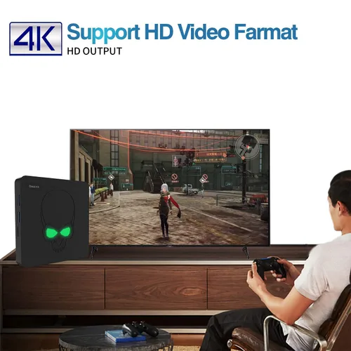 Vista 4 de Super Console X King Video Game Console Built-in 88000+ Games, Android 9.0&EmuELEC 4.5&CoreELEC System 3 in 1, 4K UHD Output, 2.4G5G, 2 Wireless