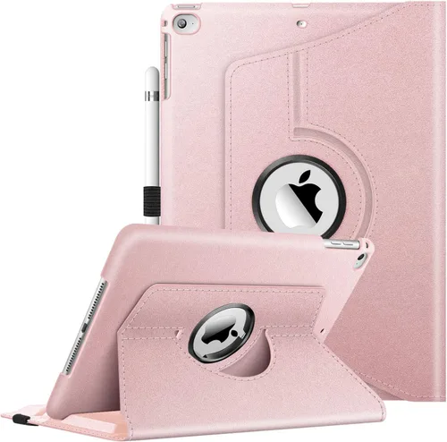 Vista 16 de Fintie - Funda giratoria para iPad 6ª/5ª generación (2018/2017), iPad Air 2 / Air 1 (24.6 cm) - Funda giratoria de 360 grados con pie, función