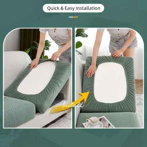 Vista 4 de Jonuiony Funda universal para sofá, funda de sofá resistente al desgaste, funda de sofá modular en forma de L, funda de diván separado para sofá
