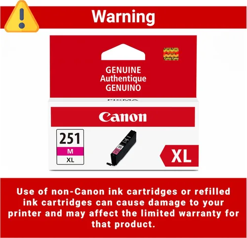 Vista 3 de Canon CLI-251 – Cartucho de tinta de tanque individual, M XL