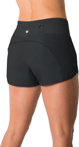 Vista 3 de Tough Mode Apparel - Pantalones cortos para mujer, ligeros, con forro de malla, bolsillo con cremallera, para hacer ejercicio, correr, entrenamiento