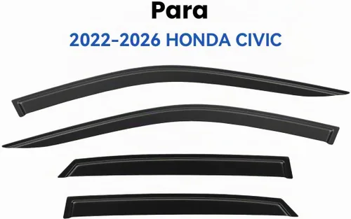 Vista 4 de Window Visors Rain Guards for 2022 2023 2024 2025 2026 Honda Civic Sedan