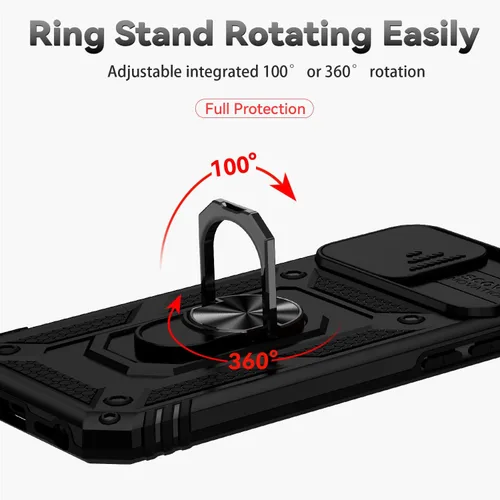 Vista 6 de M MAIKEZI Funda para iPhone 8 Plus, para iPhone 7 Plus, con cubierta para lente de cámara, protector de pantalla HD, protección contra caídas