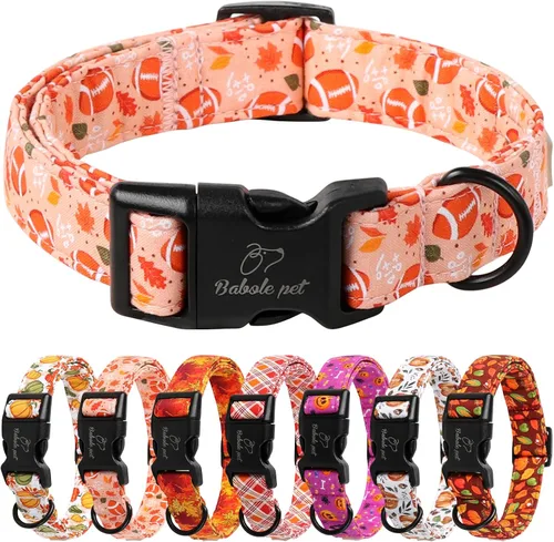 Vista 30 de Lindo Collar de Corduroy para Perro - Collar Ajustable Negro para Perros Pequeños de 4-10lbs, Resistente al Desvanecimiento con Cierre Seguro
