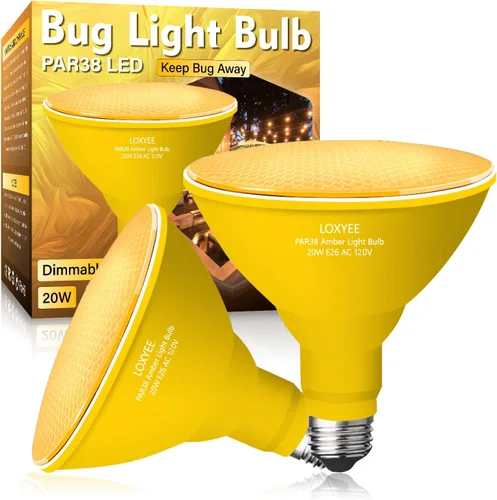 Vista 27 de PAR38 Bombillas LED de inundación para exteriores, paquete de 2 unidades, regulables 20 W (equivalente a 200 W) bombillas de inundación de base E26