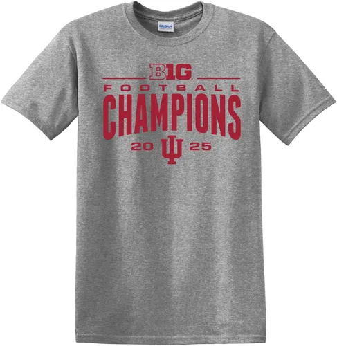 Vista 3 de Camiseta Oficial de J2 Sport 2025 Campeones de Fútbol de Indiana Big 10, Con Licencia Oficial