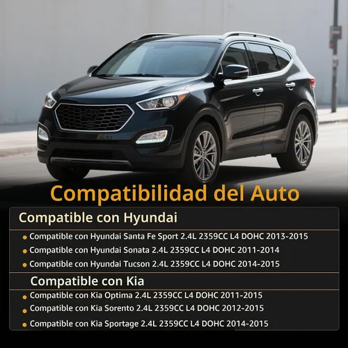 Vista 2 de Kit de cadena de distribución del motor+junta de culata con juego de pernos, para Kia Optima 2011-2014, para Hyundai Sonata 2010-2014, G4KH G4KC L4