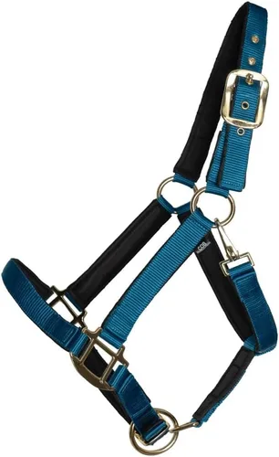 Vista 12 de Dura-Tech Cabestro de caballo de nailon totalmente acolchado Cabestro para caballo diseñado para evitar rozaduras Corona y bordillo de caballo