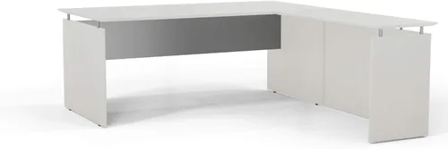 Vista 7 de Safco Mayline MNRTLDC Medina 48-1/2 "W Retorno sin manos para usar con escritorios, se vende por separado, laminado Mocha