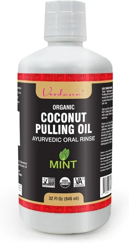 Vista 9 de Verdana Enjuague bucal con aceite orgánico – 16 onzas de canela y clavo – Enjuague de aceite de coco orgánico USDA para dientes y encías – Enjuague