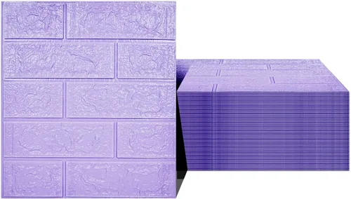 Vista 9 de 10 paneles de pared 3D negros, cobertura de 14.5 pies cuadrados, adhesivo imprimible con paneles de pared de espuma de polietileno autoadhesivos