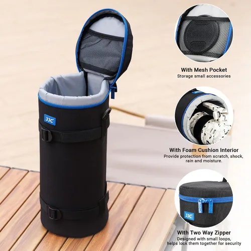 Vista 4 de Funda gruesa extra grande para lente de cámara Canon RF 7.874-31.496 in F6.3-9 IS para Nikon 7.087-23.622 in/23.622 in F6.3 para Sony 7.874-23.622