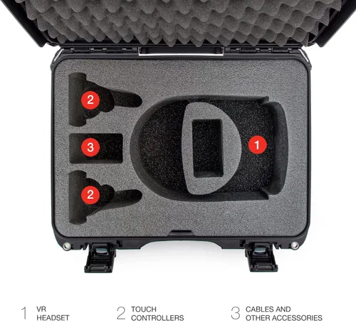 Vista 6 de Nanuk 925 Estuche rígido impermeable con inserto de espuma para Oculus Quest 2 - Grafito