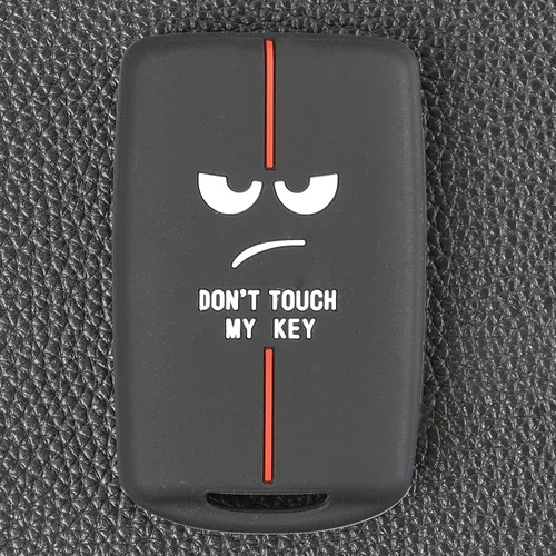 Vista 4 de DON'T TOUCH MY KEY Funda de silicona con 4 botones de control remoto para llave, cubierta de anillo protector para Mazda 3 6 cx5 cx9 cx30 cx50 mx5